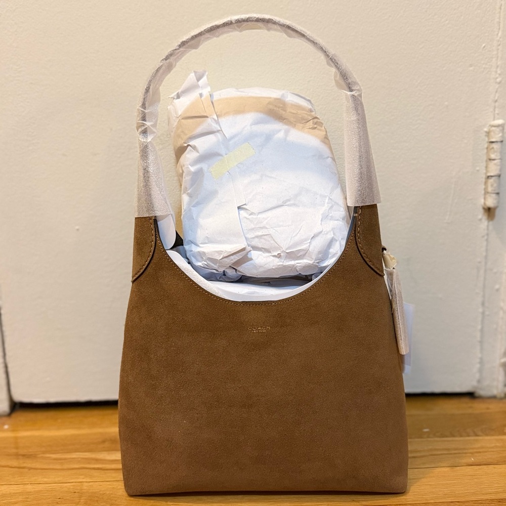 Coach Brooklyn Shoulder Bag 28 in Cedar Suede